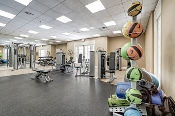 Fitness center with strength training and cardio equipment